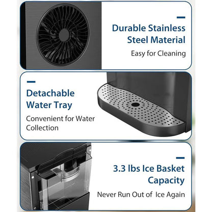 💥Flash Sale Today Only💥Ice Maker Dispenser, Self Dispensing Pellet Ice Maker, 44lbs/24H